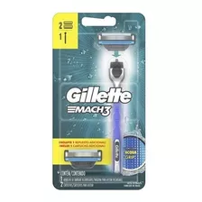 Aparelho De Barbear Gillette Mach3 Acqua Grip C/ 2 Unidades