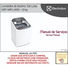 Manual Técnico Serviço Electrolux Top Load Com Wifi Lwi13
