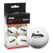 Pelotas De Tenis De Mesa Franklin Color Blanco 38mm X6 Febo