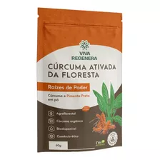 Cúrcuma Com Gengibre E Pimenta Preta Em Pó 60g Viva Regenera