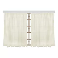 Cortinas Voile Triple Niza P/riel 6mt De Tela 