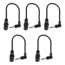 5pcs Pedal De Efeito De Guitarra Cabo De Alimentação De