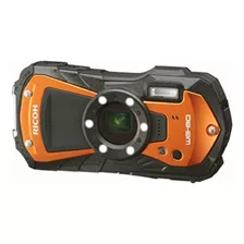 Ricoh Wg-80 Cámara Digital Impermeable Naranja A Prueba De