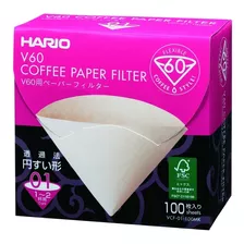 Filtro Para Cafeteira Hario V60-01 Natural 100 Un. Caixa
