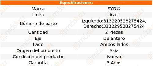 Kit Terminales Del Mitsubishi Mirage 15/20 Syd Azul Lnea Foto 3