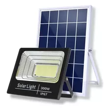 Luminaria Refletor Solar Led 300w Forte Campo Área Externa 