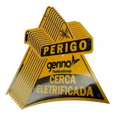 Placa Cuidad Cerca Elétrica 10pç Facil Instalação Genno Nice