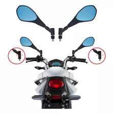 Par Retrovisor Bmw F800 Gs Convexo Azul Giro 360 Titan 160