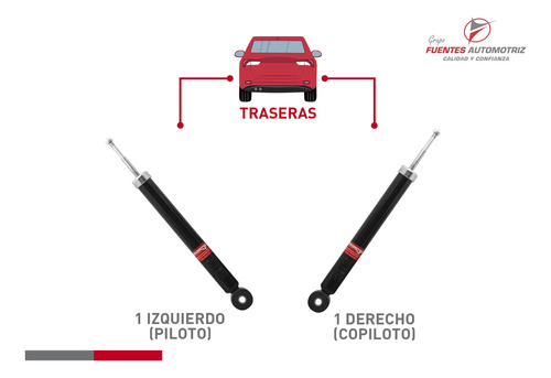 Kit 2 Amortiguador Trasero Para Renault Stepway 1.6 2016 Gas Foto 2
