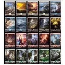 100 Card D Magic The Gathering. Terrenos Basicos