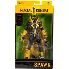 Mcfarlane Mortal Kombat Figura Spawn Articulada Gold Label Series Escala 18cm Original