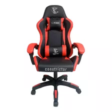 Silla Gamer Ergonómica Constrictor - Lampalagua Roja Color Rojo Material Del Tapizado Cuero Sintético