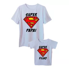 Camiseta Plus Size Super Pai E Super Filho Tal Pai Tal Filho