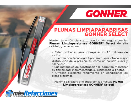 Par Limpiaparabrisas Select Beam Defender 110 2020 Gonher Foto 4