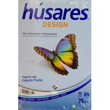 Resma Husares Color A4 75g 100 Hojas Design Colores Pastel