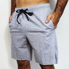 Kit 3 Bermudas Moletom Masculina Academia