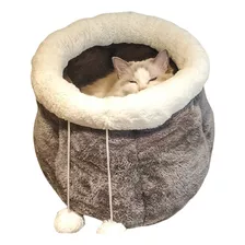 Cama Cucha Iglu Para Mascotas Gatos Perros Algodon Talla M