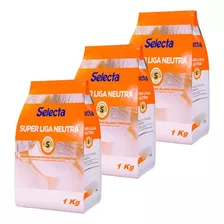 Kit Com 3 Super Liga Neutra Selecta 1kg Cada 