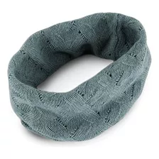 Love Womens 100% Infinity Snood - Gris - Hecho En Escocia Pr