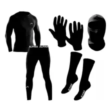 Conjunto Termico Alpina + Guantes + Pasamontaña + Medias Sti