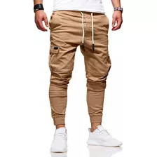 Pantalón Jogger Cargo Jeans Para Hombre Casual