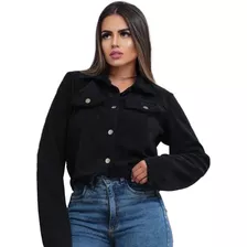 Jaqueta Feminina Cotele Inverno Blusa De Frio Veludo Barata