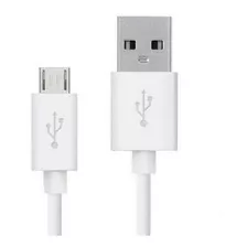 Cable Micro Usb Blanco Calidad 1 Mt