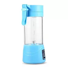 Mini Liquidificador Mixer Juice Usb Garrafa Portatil Azul