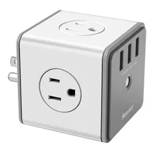 Adaptador De Pared Con 4 Salidas De Ca Huntkey