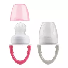 Chupón Alimentador Para Bebe Rosa Y Gris Paquete De 2 