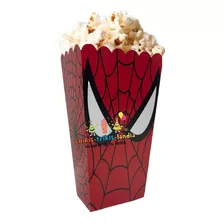 25 Cajitas Palomeras Compatibles Spiderman Fiesta Cumple