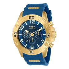 Reloj Para Hombre Invicta Pro Diver 22699 Azul Dorado