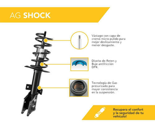 Amortiguador Ag Shock Delantero Renault Kwid Hatchback 19-22 Foto 3