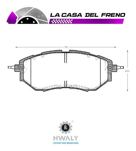 Pastilla Freno Delantera Subaru B9 Tribeca 3.6 2011 Ez36wxf Foto 3