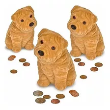 Artcreativity - Juego De 3 Huchas Para Monedas De Cachorro D