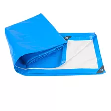 Lona Carpa Multiuso Impermeable Azul Con Ojales 6 X 4 Metros