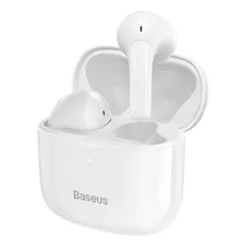 Fone De Ouvido In-ear Baseus Bowie E3 Ngtw080001 Com Bluetooth, Cor Branco.