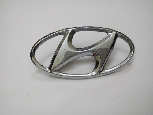 Emblema Hyundai Usado Original 4.1cm  8.2cm Foto 7