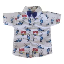 Camisa Bob Zoom Infantil Temática Social Festa Menino 