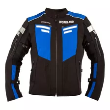 Chamarra Motociclista Workland Hombre Protectores Reflejante