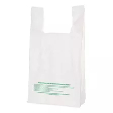 Bolsa Plástico P/alimentos Cade Bag Tipo Camiseta 100 Pzas