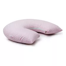 Almofada Para Amamentação Travesseiro Para Gêmeos - Grande Cor Poa Rosa
