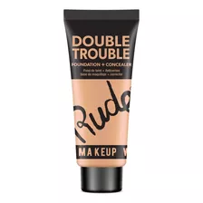 Base Con Corrector Double Trouble Foundation And Concealer Rude Cosmetics Tono Linen