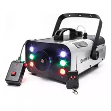 Maquina De Fumaça 1200w 6 Leds Iluminação Rgb Com Controle