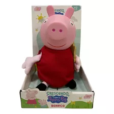 Boneca Pelucia Peppa Pig Infantil 30cm - Baby Brink