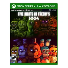 Five Nights At Freddy's 1,2,3,4 Xbox - Código De 25 Dígitos