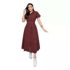 Vestido Chemise Daina Moda Envangêlica Comportada Longuetti