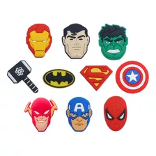 10 Pins Para Crocs Herois Homem Aranha Batman