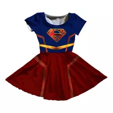 Vestido Fantasia Infantil Cosplay Heroína