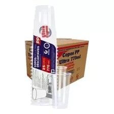 Copo 770ml Descartável Transparente Liso Pp Copão C 500 Uni.